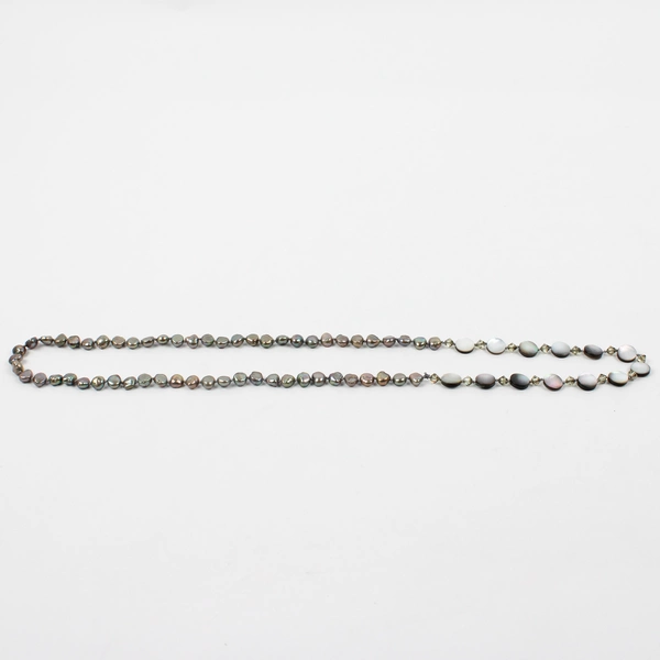 Freshwater Pearl and Mother of Pearl Necklace 13"