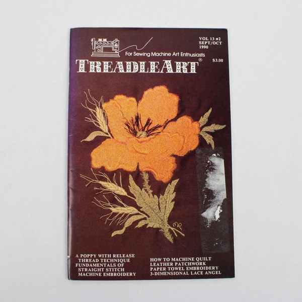 Vintage TreadleArt Magazine Volume 13 Sept/Oct 1990 Sewing Machine Art