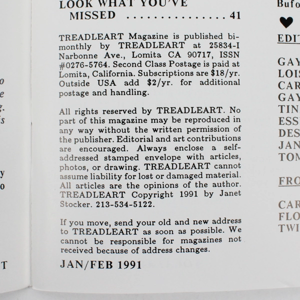 Vintage TreadleArt Magazine Volume 13 Jan/Feb 1991 Sewing Machine Art