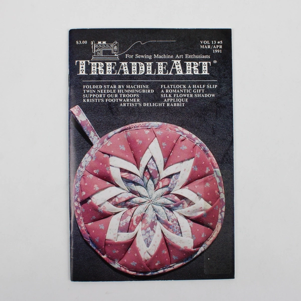 Vintage TreadleArt Magazine Volume 13 Mar/Apr 1991 Sewing Machine Art