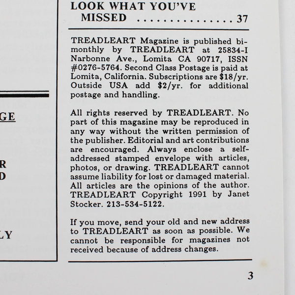 Vintage TreadleArt Magazine Volume 13 Mar/Apr 1991 Sewing Machine Art