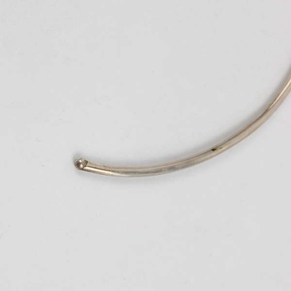 Silver Tone Swirl Pattern Choker Necklace