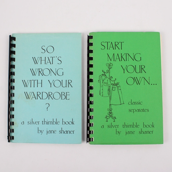 Vintage Lot of 2 Silver Thimble Books by Jane Shaner 1981 & 1982 Spiral Bound PB