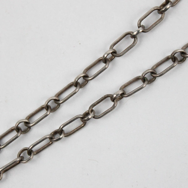 Vintage Silver Tone Necklace Red Stone Pendant 15" Fashion Jewelry