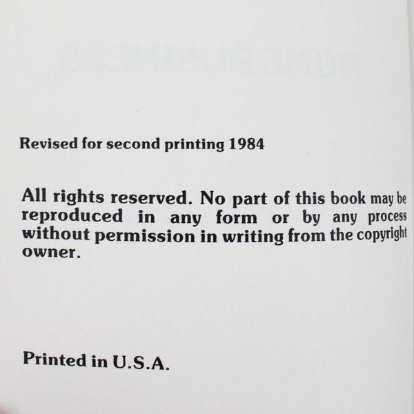 Sewing As a Home Business by Mary A Roehr 1984 Paperback