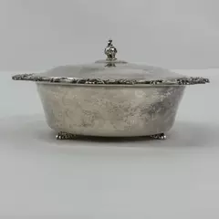 Community Sheffield Design ASCOT Silver Plate Covered Casserole Dish