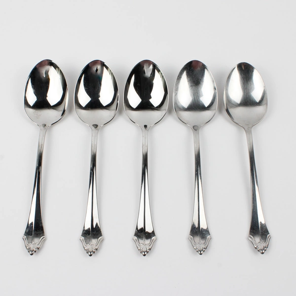 Lot Of 5 Oneida Silver Kenwood (Stainless) Flatware Soup Spoons 7.25" Long