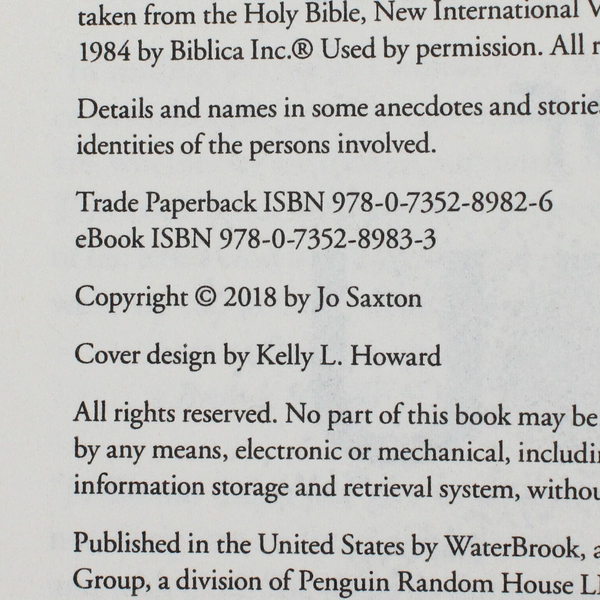 The Dream of You by Jo Saxton 2021 Trade Paperback