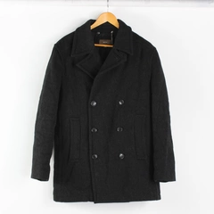 Merona Black Wool Blend Pea Coat Men's Size Medium
