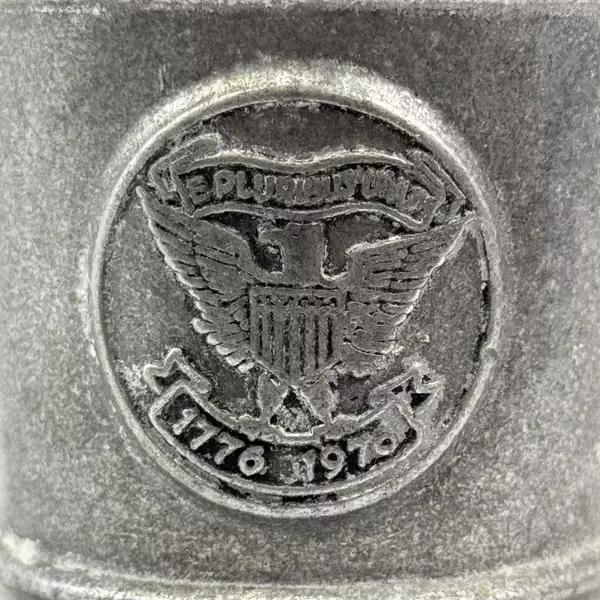 1976 Wilton Armetale United States Bicentennial 1776-1976 Pewter Shaving Mug