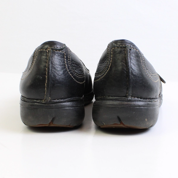 Unstructured By Clarks Un Loop Leather Slip On Loafers Black Womens Size 7.5M