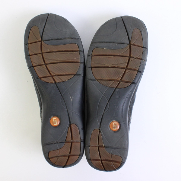 Unstructured By Clarks Un Loop Leather Slip On Loafers Black Womens Size 7.5M