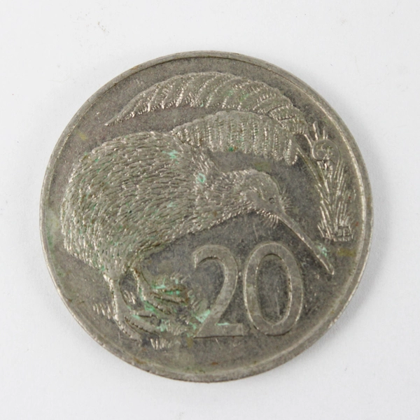 1979 and 1984 New Zealand 20 Cents Kiwi Bird