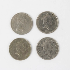 New Zealand 5 Cents 4 coins 1967, 1994 and Two 1997 