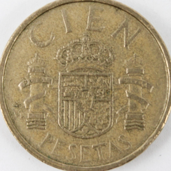 Spain 100 Pesetas 1985 Aluminum-Bronze Coin
