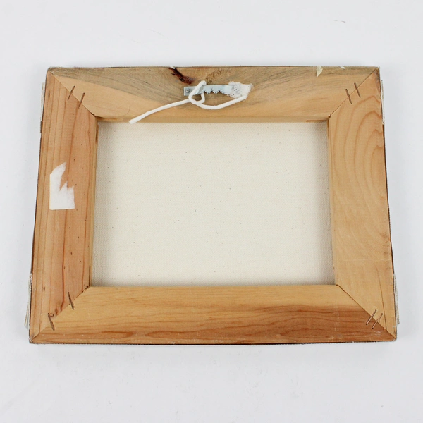 2006 Signed Winter Blue Jay Original Acrylic Painting On Canvas 9 3/4" x 8"