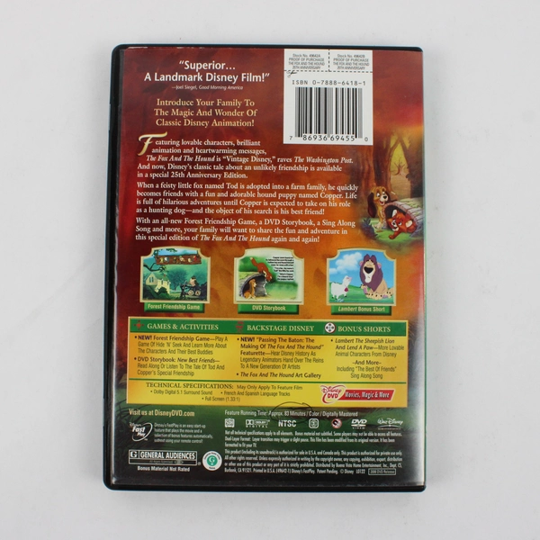 The Fox and the Hound DVD, 2006, 25th Anniversary Edition