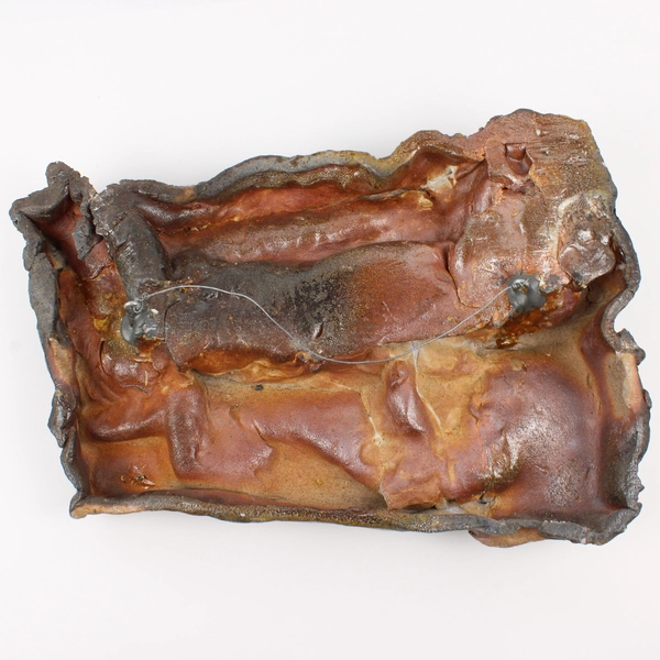 Vintage 1999 Signed Pueblo-Style Cliff Dwelling Clay Wall-Mounted Art 12" x 15"