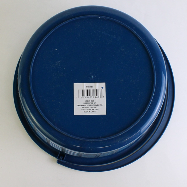 Set of 5 Greenbrier Navy Blue Plastic Baskets 8 1/4"