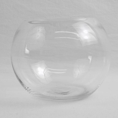 WGV Bowl Clear Glass Vase Bubble Planter Bowl Decor 4.75" Tall VBW0006