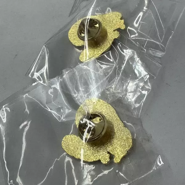 Lot of 2 Blue And Gold Turkey Hat or Lapel Pins New