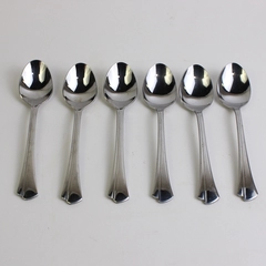 Set of 6 Reed & Barton Select East Hampton Pattern Oval Soup Spoons Stainless