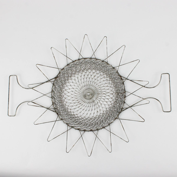 Vintage Metal Wire Mesh Collapsible Steamer Basket 9"