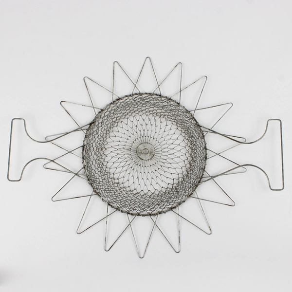 Vintage Metal Wire Mesh Collapsible Steamer Basket 9"