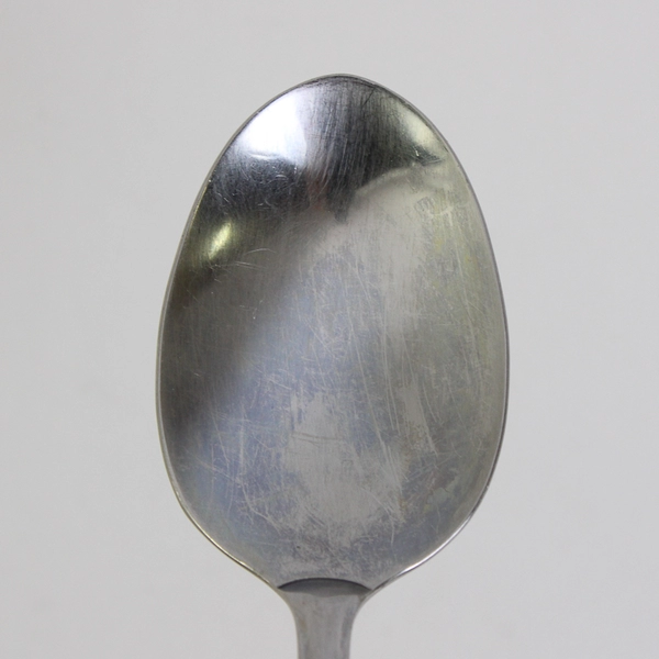 Oneida Satin Sand Dune 4 Piece Set Oval Soup Spoons 6.75 Inches Frosted Indent