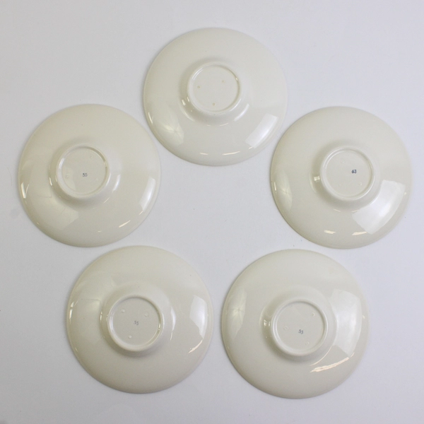 Lot Of 5 Franciscan Floral Pattern Ceramic Saucers 5.75" Diameter