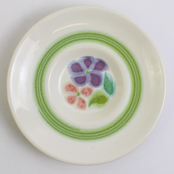 Lot Of 5 Franciscan Floral Pattern Ceramic Saucers 5.75" Diameter