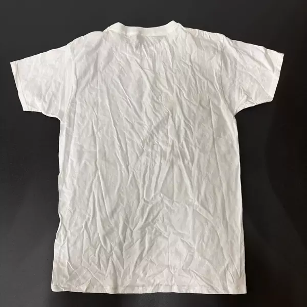 Lot of 5 Fruit of the Loom Kid's Unisex White Short Sleeve T-Shirts Size Large 