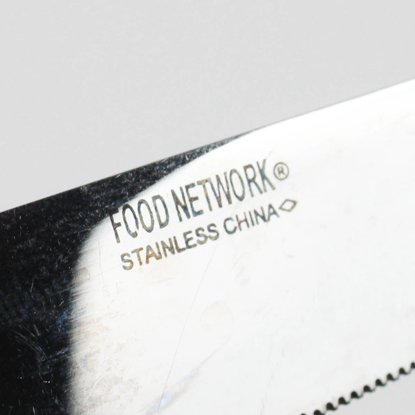 Lot Of 5 Food Network Chive (Stainless) Flatware 4 Dinner Knives 1 Serving Fork