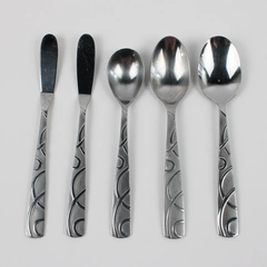 Lot Of 5 Cambridge Silver Conquest (Stainless) Flatware 3 Spoons 2 Knives