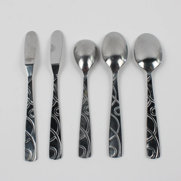 Lot Of 5 Cambridge Silver Conquest (Stainless) Flatware 3 Spoons 2 Knives
