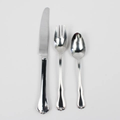 Lot Of 3 Lenox Alcott (Stainless) Flatware 1 Spork 1 Dinner Knife 1 Teaspoon