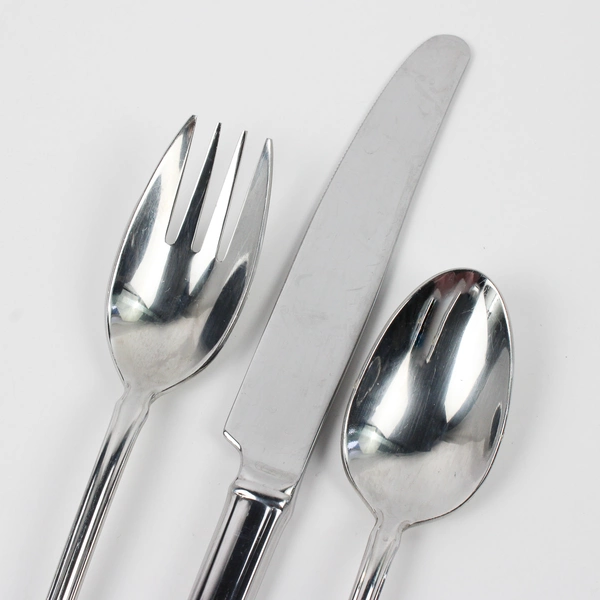 Lot Of 3 Lenox Alcott (Stainless) Flatware 1 Spork 1 Dinner Knife 1 Teaspoon