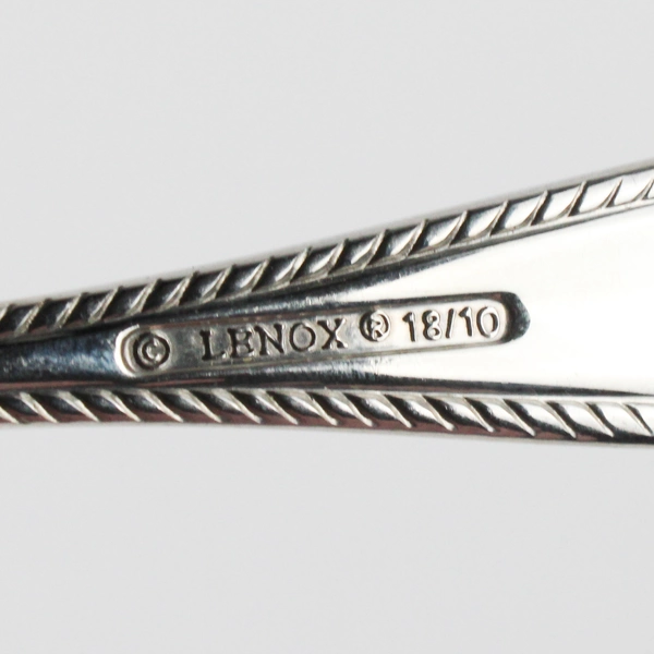 Lot Of 6 Lenox Tudor Bead-Augusta (Stainless) Flatware 4 Butter Knives 2 Spoons