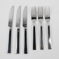 Lot Of 6 Sant Andrea Elevation (Stainless) Flatware 3 Dinner Knives & 3 Forks