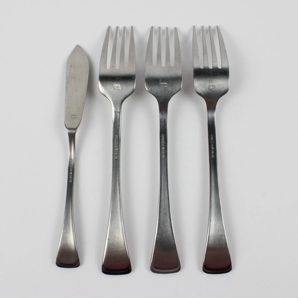 Lot Of 4 Oneida Silver Emma (Stainless, Satin) 3 Dinner Forks & 1 Butter Knife