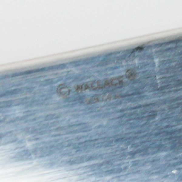 Lot Of 2 Wallace Silver Royal Thread Flatware Wedding Cake Knife & Serving Spoon