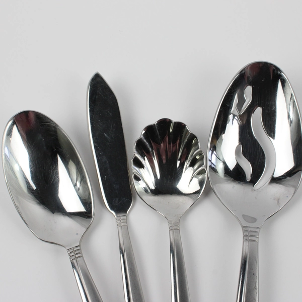 Lot Of 5 Oneida Silver Amsterdam (Stainless) Assorted Flatware Spoons & Knives