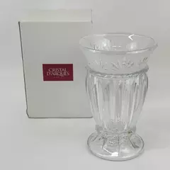 Cristal d' Arques Carthage Lead Crystal Hurricane Pillar Candleholder NIB 9.75"