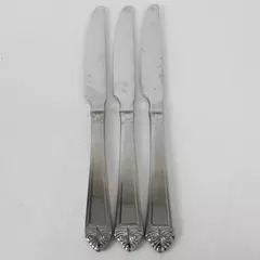 Lot of 3 Oneida Vintage Dinner Knives in Pattern Eave