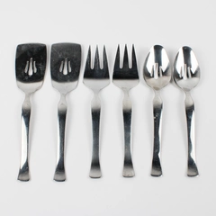 Set of 6 Oneida Mod Serving Set Stainless Steel Glossy Finish