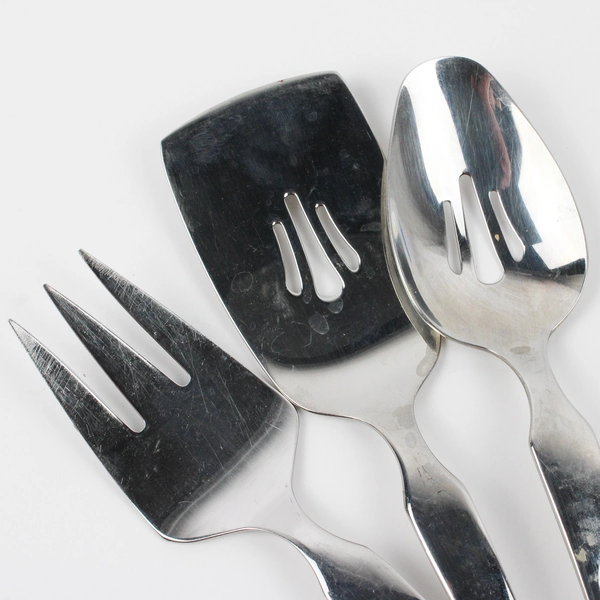 Set of 6 Oneida Mod Serving Set Stainless Steel Glossy Finish