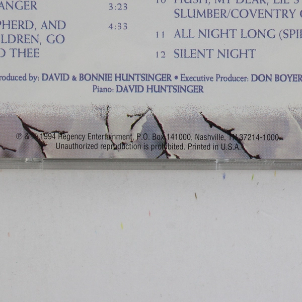 Piano Winterlude CD Instrumentals for Contemplative Christmas 1994