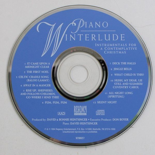 Piano Winterlude CD Instrumentals for Contemplative Christmas 1994