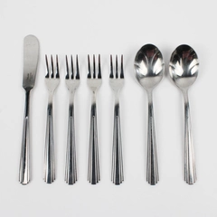 Lot Of 7 Splendide Manhattan (Stainless) Flatware Sugar Spoon, Cocktail, Butter