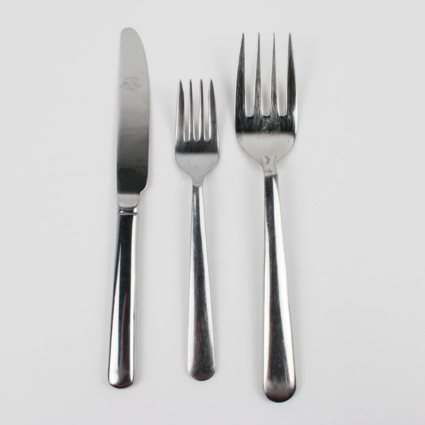 Lot Of 3 Splendide Strand (Stainless) Flatware Serving & Salad Fork Dinner Knife